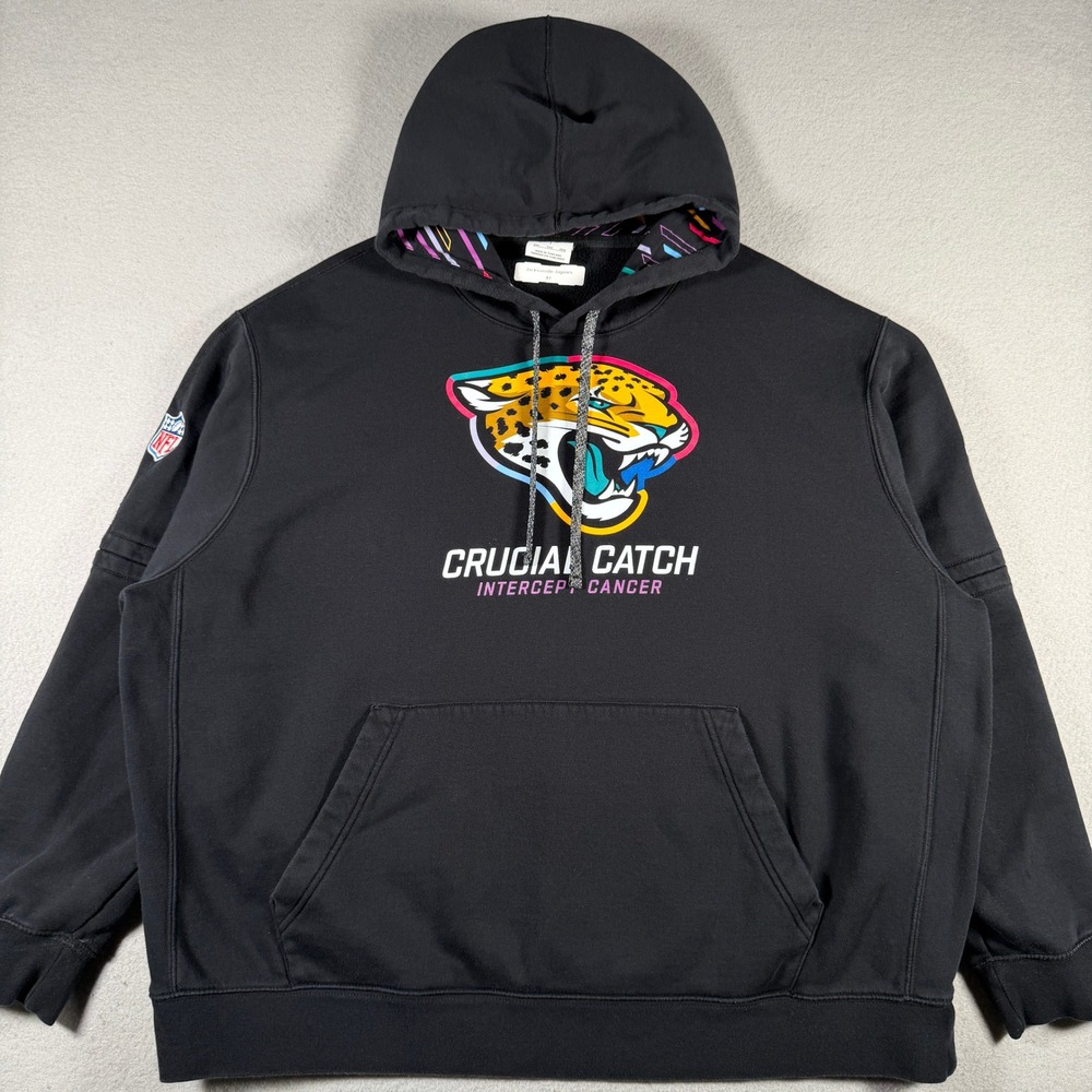 Nike NFL Jacksonville Jaguars Crucial Catch Hoodie Player Issued #81 Mens XXL